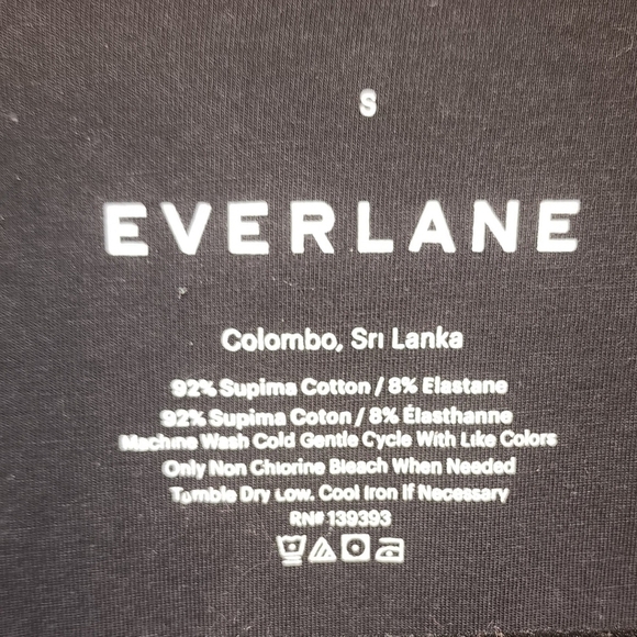 Everlane Small Long sleeve Scoop neck Body Suit Super Soft Black - Picture 2 of 4